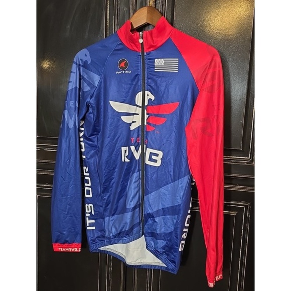 Pactimo Mens Medium Team RWB Jacket Soft‎ Material Full Zip, Excellent Shape